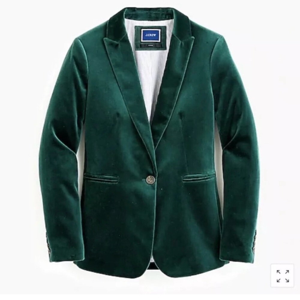 J.Crew Velvet Parke Blazer